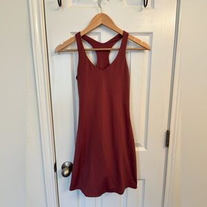 Girlfriend Collective Lola Dusty Rose/Mauve Workout Dress | Pockets & Shorts
